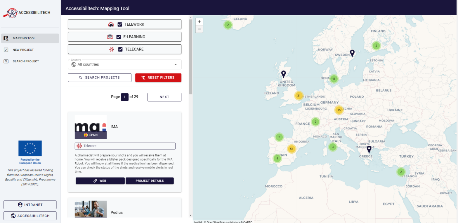 screenshot mapping tool de Accessibilitech