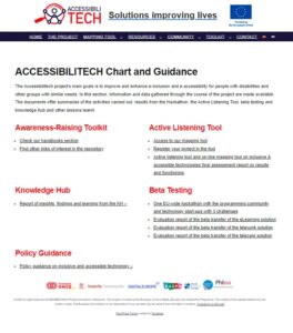 Screenshot Accessibilitech Chart