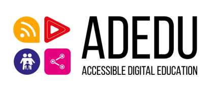 Logo of ADEDU: Accessible Digital Education.